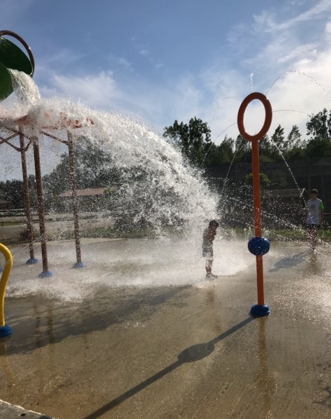 plaine de jeux d'eau